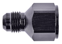 AN to NPT Straight Adapter Fitting [-6 AN Male to 3/8 in. NPT Female, Black]