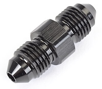 AN to AN Straight Union Fitting [-3 AN to -3 AN, Black]