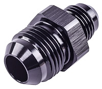 AN to AN Union Reducer Fitting [-8 AN Male to -6 AN Male, Black]