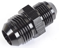 AN to AN Union Reducer Fitting [-10 AN Male to -8 AN Male, Black]