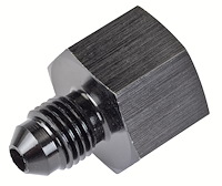 AN Female to Male Reducer Fitting [-6 AN Female to -4 AN Male, Black]