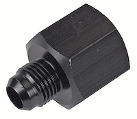 AN Female to Male Reducer Fitting [-10 AN Female to -6 AN Male, Black]