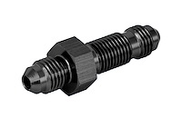 AN to AN Straight Bulkhead Adapter Fitting [-4 AN Male to -4 AN Male, Black]