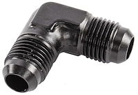 AN to AN 90-Degree Union Fitting [-6 AN to -6 AN, Black]