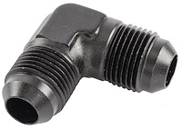 AN to AN 90-Degree Union Fitting [-8 AN to -8 AN, Black]