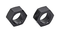 AN Bulkhead Adapter Nuts  [-3 AN, Black]