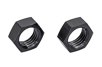AN Bulkhead Adapter Nuts  [-4 AN, Black]