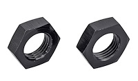 AN Bulkhead Adapter Nuts  [-6 AN, Black]