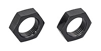 AN Bulkhead Adapter Nuts  [-8 AN, Black]