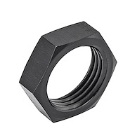 AN Bulkhead Adapter Nuts  [-10 AN, Black]