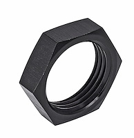 AN Bulkhead Adapter Nuts  [-12 AN, Black]