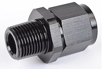 AN to NPT Straight Adapter Fitting [-8 AN Female to 3/8 in. NPT Male, Black]