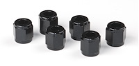 Tube Nuts, Black Anodized Aluminum [-4 AN]