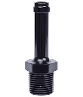 NPT to Hose Barb Fitting, Straight [3/8 in. NPT Male to 3/8 in. I.D. Hose, Black]