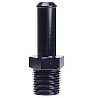 NPT to Hose Barb Fitting, Straight [3/8 in. NPT Male to 1/2 in. I.D. Hose, Black]