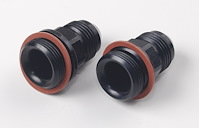 Carburetor Fuel Inlet AN Fittings -8 AN to 7/8 in.-20 [Black]