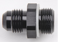 Carburetor Fuel Inlet AN Fitting -6 AN to 5/8 in.-20 [Black]