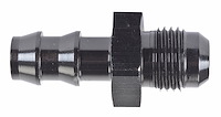 AN to Hose Barb Straight Adapter Fitting [-6 AN Male to 3/8 in. Hose, Black]