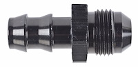 AN to Hose Barb Straight  Adapter Fitting [-8 AN Male to 1/2 in. Hose, Black]