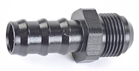 AN to Hose Barb Straight  Adapter Fitting [-10 AN Male to 5/8 in. Hose, Black]