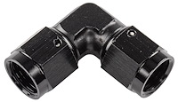 Black -6 AN 90 degree Swivel Coupler