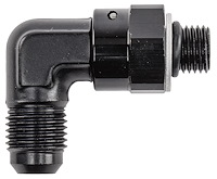 AN Port Adapter Fitting 90 degree -4 AN port (7/16 in.-20 Thread) to -6 AN hose