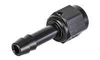AN to Straight Hose Barb Adapter Fitting [-4 AN Female to 1/4 in. I.D. Hose, Black]