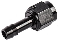 AN to Straight Hose Barb Adapter Fitting [-6 AN Female to 5/16 in. I.D. Hose, Black]