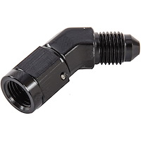 AN Female to AN Male 45-Degree Union [-3 AN Female Swivel to -3 AN Male, Black]
