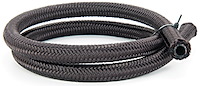 Pro-Flo 350 Black Nylon Braided Hose [-4 AN, 6 ft]