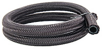Pro-Flo 350 Black Nylon Braided Hose [-8 AN, 3 ft]