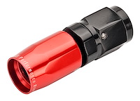Red/Black Straight Max Flow Hose End -4AN