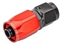 Red/Black Straight Max Flow Hose End -6AN