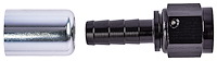 Straight AN Crimp-On Hose End Fitting [-6 AN Female to -6 AN Hose, Black]