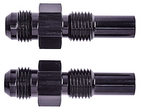 Automatic Transmission Adapter Fittings, Aluminum [1/4 in. NPSM x -6 AN, Black]