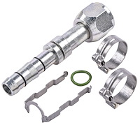 EZ Clip A/C Hose End Fitting Kit [-8 Hose Fitting, Straight]