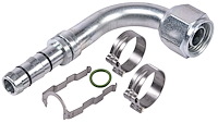 EZ Clip A/C Hose End Fitting Kit [-10 Hose Fitting, 90 degree]