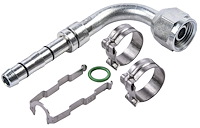 EZ Clip A/C Hose End Fitting Kit [-6 Hose Fitting, 90 degree]