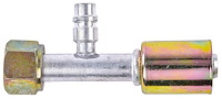 Air Conditioning Hose End [-10 AN Straight Beadlock with 134a Service Port]