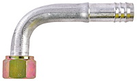 Heater Fitting [-10 AN to 5/8 in. Hose 90 Degree Barbed]