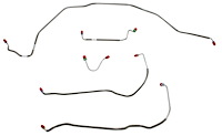 Front Brake Line Set for Select 1969 Chevy Chevelle, El Camino, Malibu w/Power Disc [5-PC, Steel]
