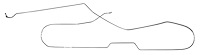 Intermediate Brake Line for 1964 Chevy Chevelle, Malibu with Hardtop [Steel]