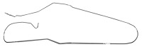 Intermediate Brake Line for Select 1966 GM Models Chevelle, Malibu SS, Lemans, GTO with Convertible [Steel]