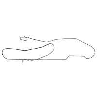 Intermediate Brake Line for Select 1967 GM Models Chevelle, Malibu (SS Models) with Hardtop [Steel]