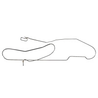 Intermediate Brake Line for Select 1967 GM Models Chevelle, Malibu (SS Models) with Hardtop [Stainless]