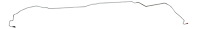Intermediate Brake Line for Select 1967 GM Models Chevelle, Malibu SS, Lemans, GTO with Hardtop [Steel]