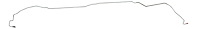 Intermediate Brake Line for Select 1967 Chevy Models Chevelle, Malibu Convertible, El Camino [Stainless]
