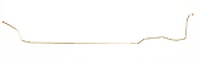 Intermediate Brake Line for Select 1970 GM Models Chevelle, Malibu, SS, GTO, Lemans w/Convertible [Stainless]
