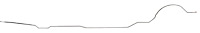 Main Front-to-Rear Fuel Line for 1964-1967 Chevrolet Chevelle, Malibu Convertible, El Camino [3/8 in. O.D., Steel]