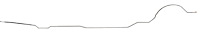 Main Front-to-Rear Fuel Line for 1964-1967 Chevrolet Chevelle, Malibu Convertible, El Camino [3/8 in. O.D. Stainless Steel]